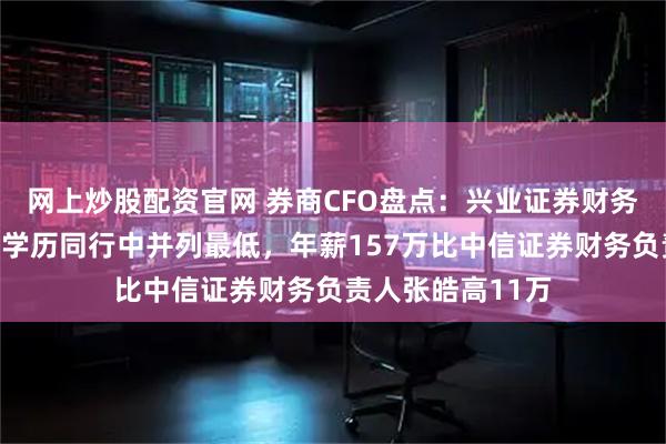 网上炒股配资官网 券商CFO盘点：兴业证券财务总监许清春本科学历同行中并列最低，年薪157万比中信证券财务负责人张皓高11万